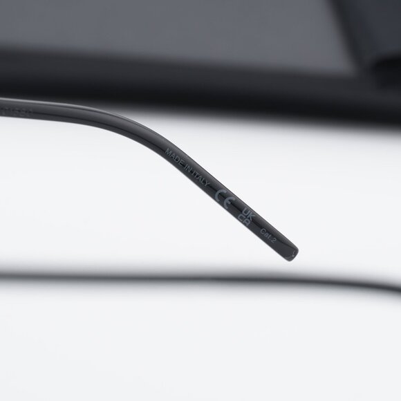Saint Laurent SLM48S_A/K 002 Cat Eye Sunglasses - Black/Grey main image 4